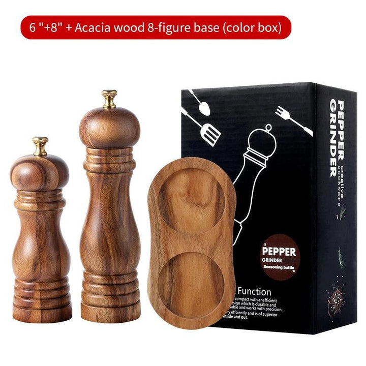 Lisslune | Elegant Acacia Wood Spice Mills - Enhance the Aesthetics of Your Kitchen
