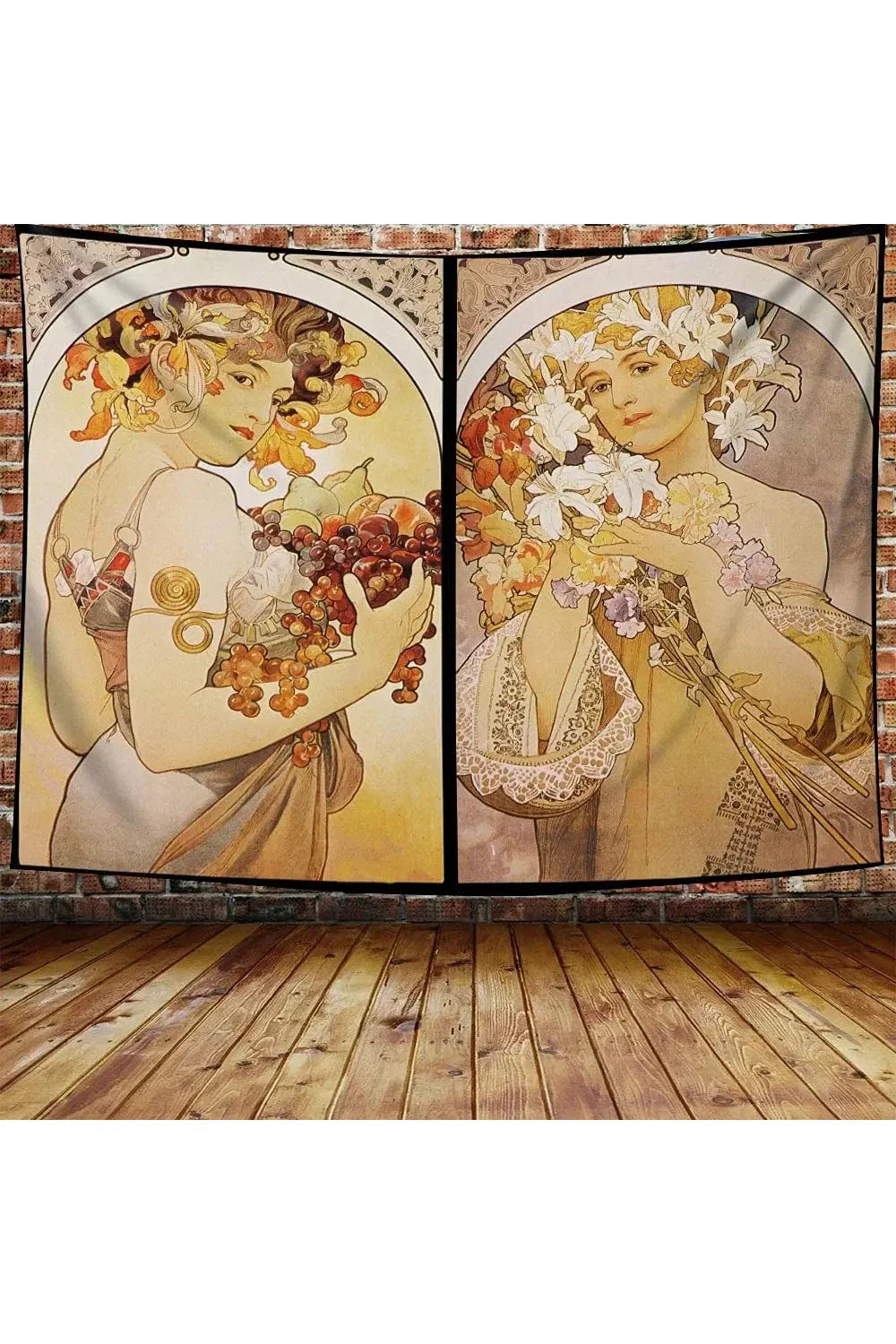Lisslune | Nouveau Flower Goddess Tapestry