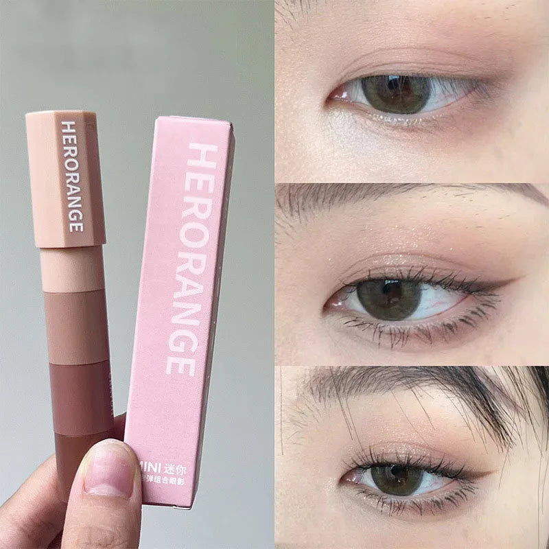 Rynx | 4 In 1 Pearl Eyeshadow Stick Highlighter Makeup Waterproof Long Lasting Glitter Eyeshadow Eyeliner Stick Eye Makeup Cosmetics