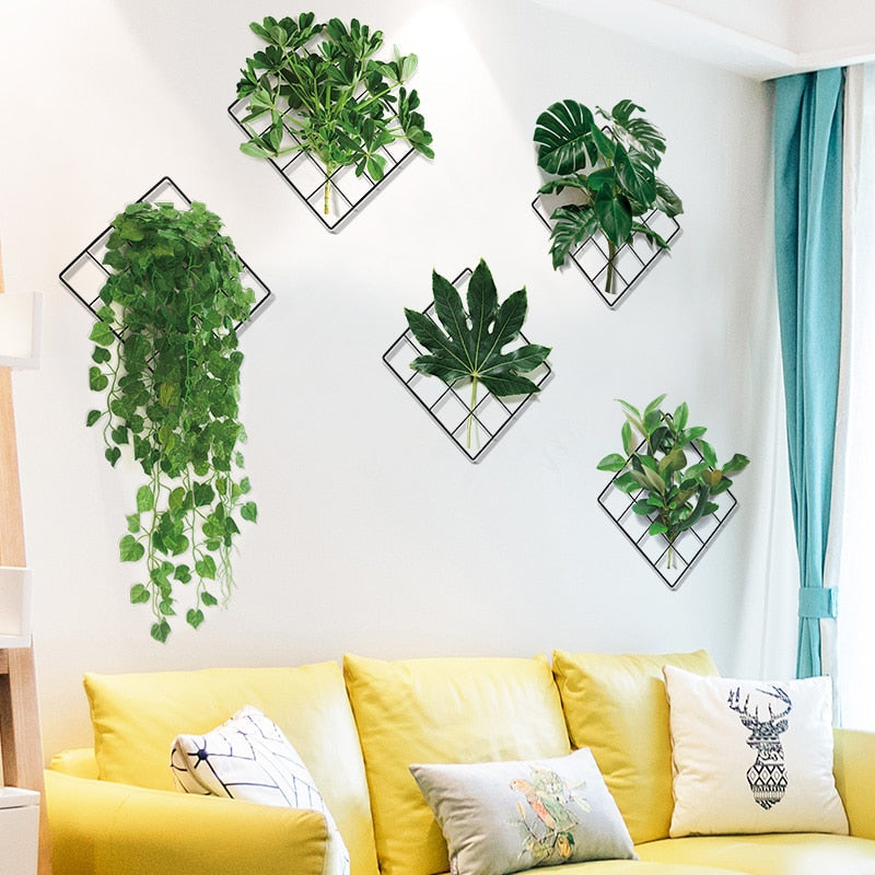 Lisslune | 3D Nature Wind Green Plant Wall Sticker