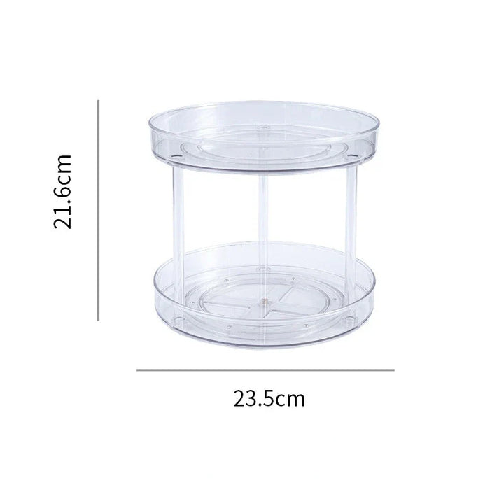 Rynx | Desk Cosmetic Shelf Rotatable Bathroom Shelf Large Capacity Perfume Aromatherapy Skin Care Product Storage Shelf Organizer