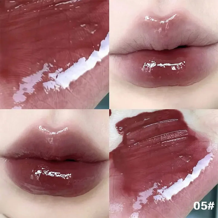 Rynx | Bear Seal Mirror Clear Lipstick Lip Gloss Waterproof Moisturizing Long-lasting No Fading Lip Lacquer Makeup for Women Korean Cosmetics