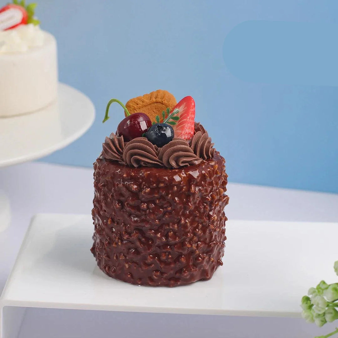 Lisslune | Realistic Artificial Sea Salt Room Cake Model - Ideal for Events, Home Decor, and Restaurant Displays