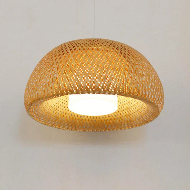 Lisslune | Luxora Handwoven Bamboo Pendant Light - Eco-friendly Ceiling Lamp