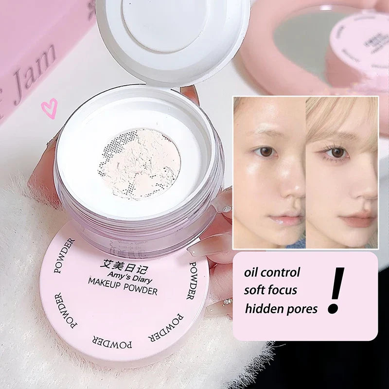 Rynx | Air Setting Loose Powder Transparent White Makeup Matte Long Lasting Oil Control High Coverage Face Concealer Powder Korean Cosmetics