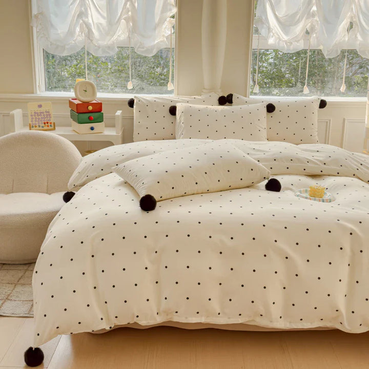Rynx | Simple Style Bedding Set Skin-Friendly Bedding Set Girl's Room Bedding Cute Duvet Cover Pillowcase with Bed Sheet duvet set