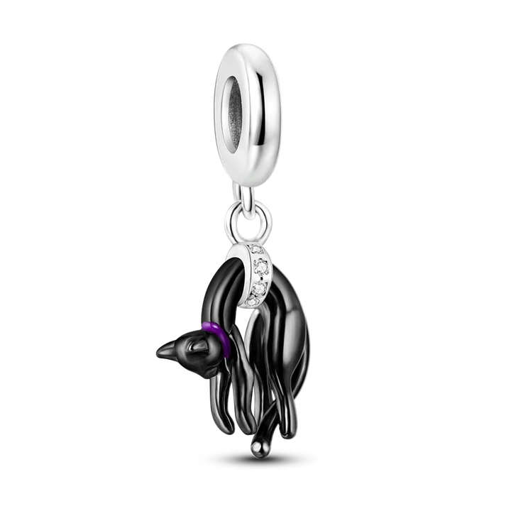 Lisslune | 925 Silver Golden Leopard Charms Beads Colorful Chameleon Rhinoceros Lion Scarab Cat Pendant Compatible with Original Pandora Bracelet Jewelry