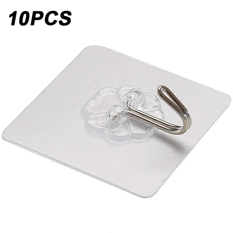 Lisslune | Transparent self-adhesive hook collection for effortless home organization (1-30 pieces)
