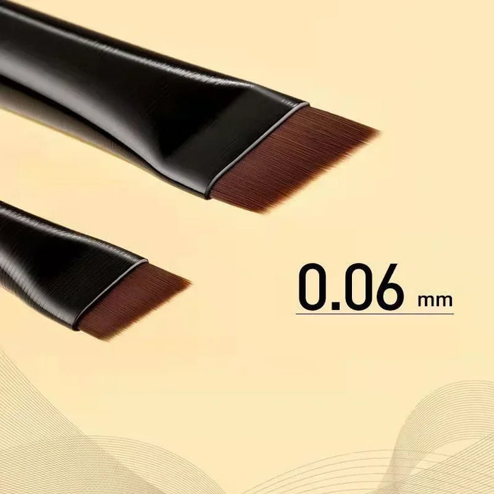 Rynx | New 2 Pieces/Set Eyebrow Contour Brush Eyebrow Eyeliner Brush Portable Small Angled Eyebrow Brush Female Makeup Accessories