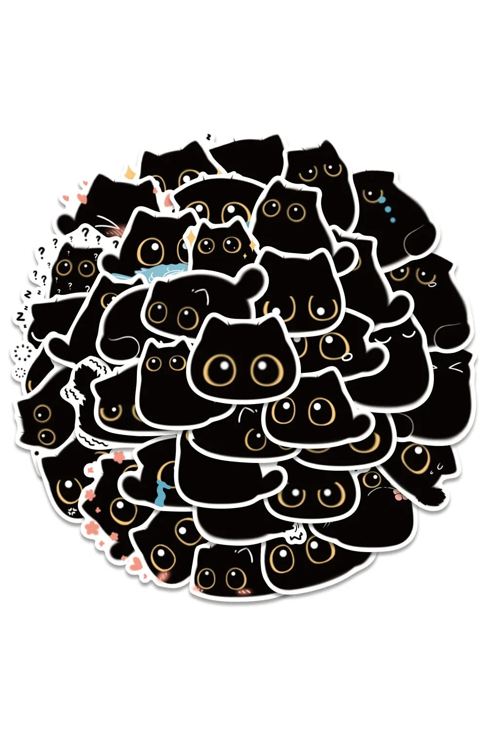 Lisslune | Black Cat Stickers