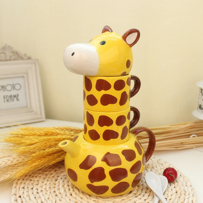 Lisslune | Giraffe Mug Teapot Set