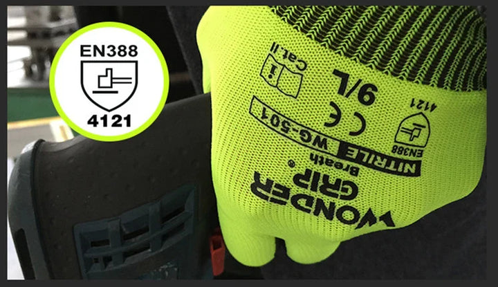 Lisslune | Work Gloves with Wonder Grip – Non-Slip Gloves for Gardening and Craftsmanship