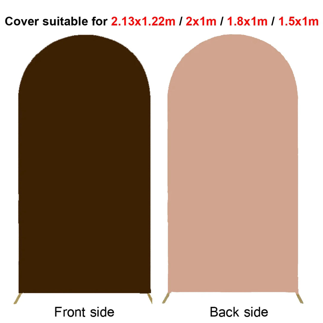 Rynx | 2M Metal balloon arch background stand birthday balloons party backdrop covers photo shoot double-sided elastic fabric background