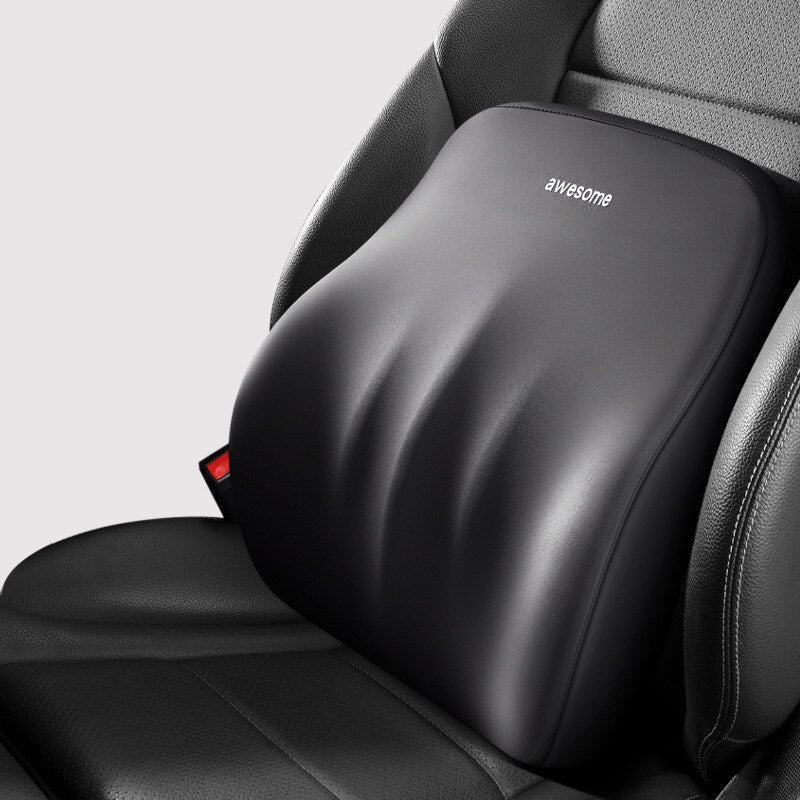 Lisslune | ErgoDrive Car Seat Support – Orthopaedic Cushion for Neck & Back Pain Relief While Driving