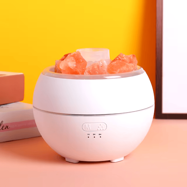 Lisslune | Salt Lamp Diffuser - 3-in-1 Essential Oil Diffuser, Himalayan Salt Lamp & Air Humidifier