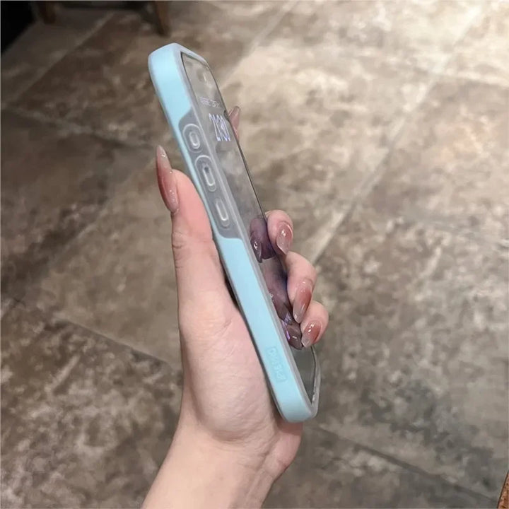Lisslune | Weiche Gummi-Gummi-Bonbons Farbe Für Magsafe Telefonhülle Für iPhone 16 15 14 13 12 11 Pro Max Plus Drahtloses Laden 2 IN 1 Hülle