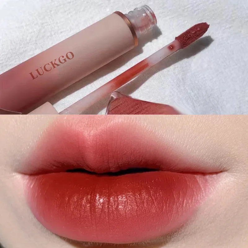 Rynx | Velvet Matte Lipstick Cream Sexy Red Lip Color Moisturizing Long-lasting Lip Gloss Waterproof Makeup Korean Cosmetics 6 Colors