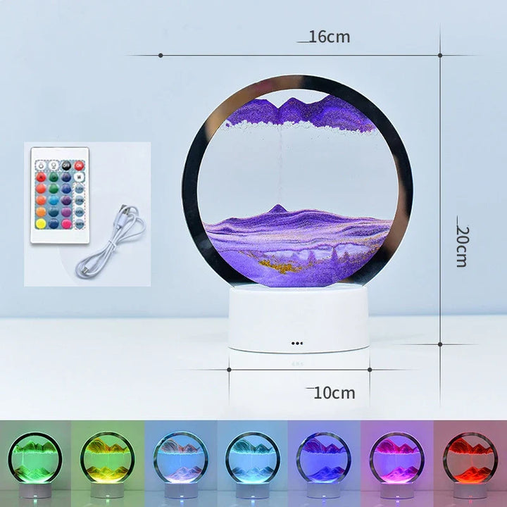 Lisslune | Sandscape Lamp 3D Moving Sand Art
