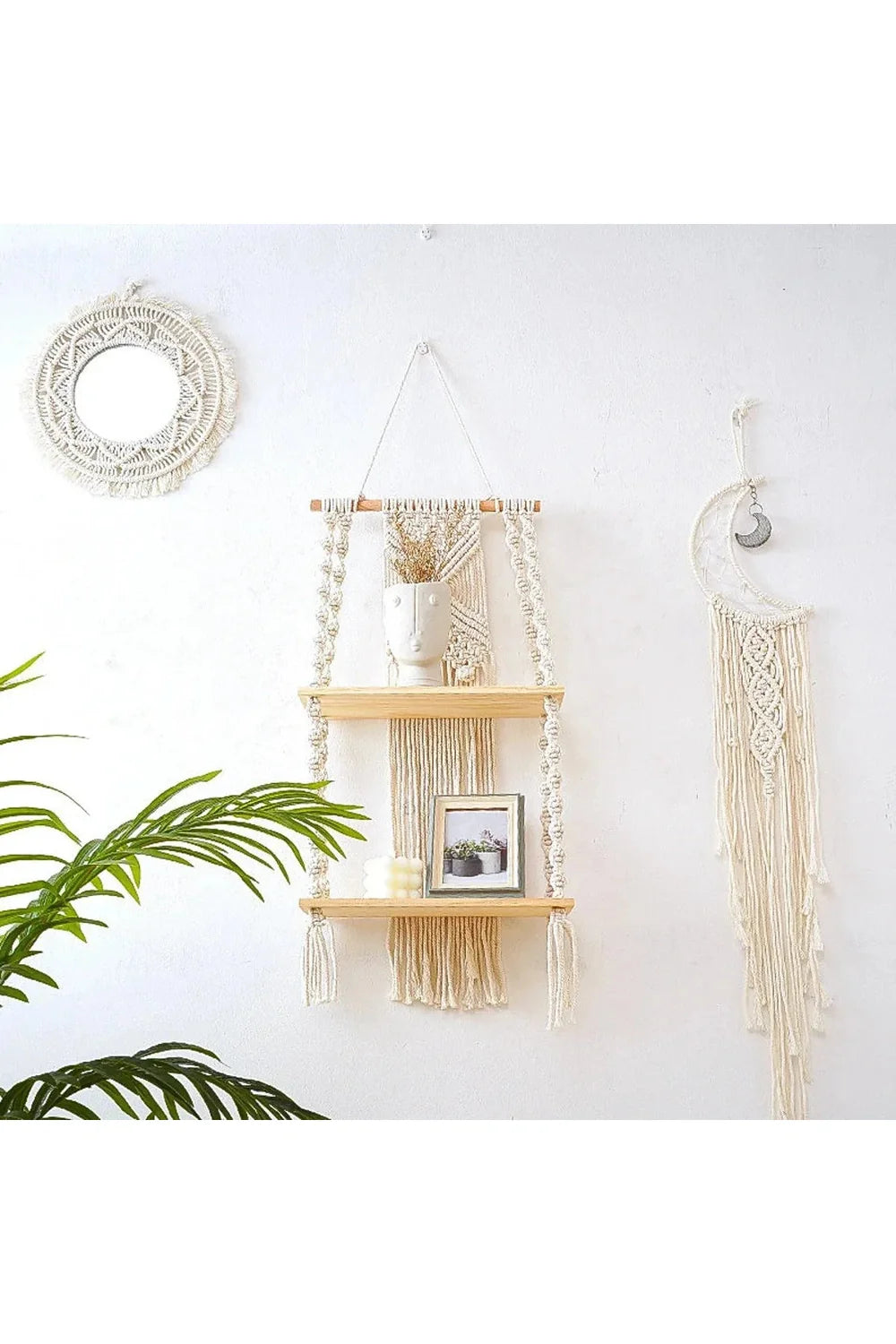 Lisslune | Macrame Hanging Shelf