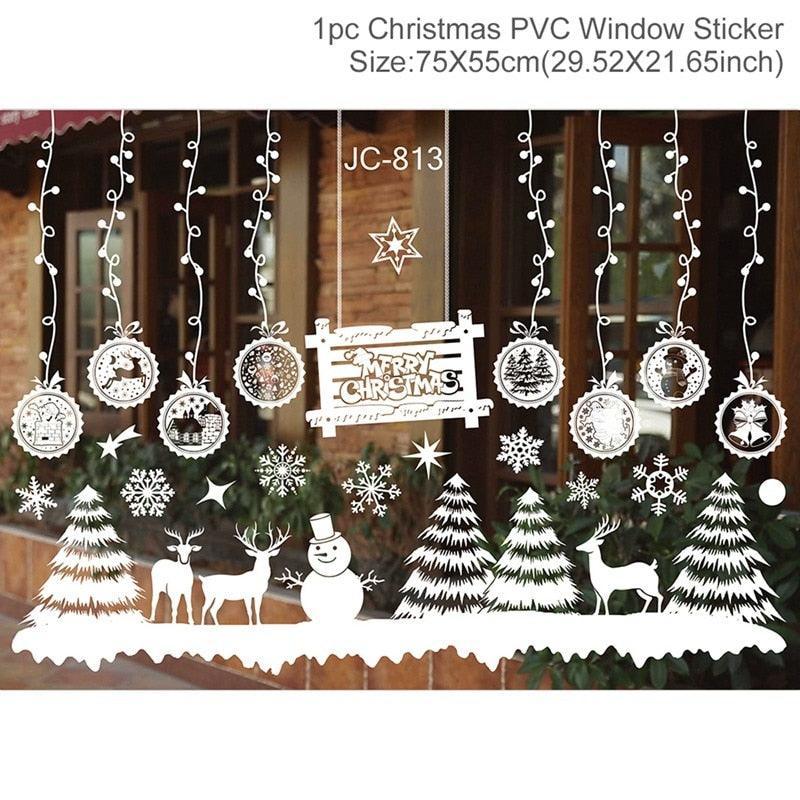 Lisslune | Festive Holiday Party Sticker Set: Christmas & New Year Wall and Window Decoration