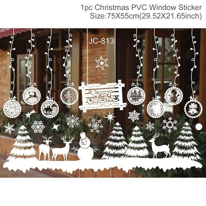 Lisslune | Festive Holiday Party Sticker Set: Christmas & New Year Wall and Window Decoration