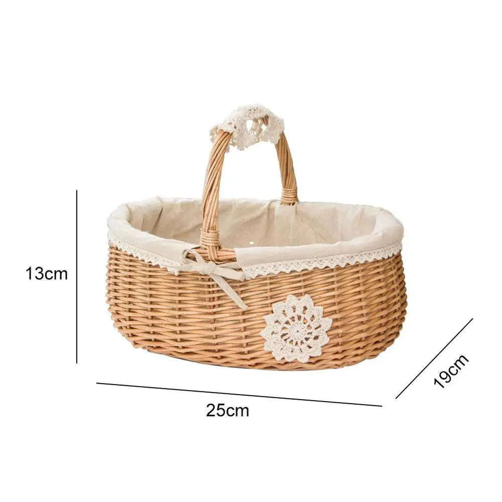 Lisslune | Eco-Chic Handmade Rattan Storage Basket with Washable Liner