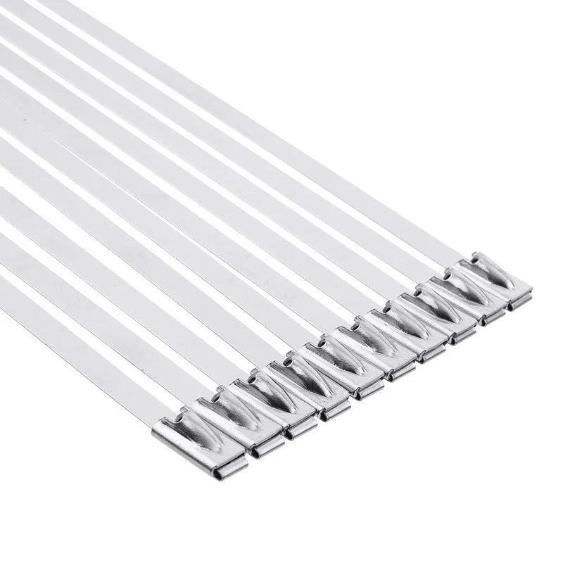 Lisslune | Heavy-Duty Stainless Steel Cable Zip Ties