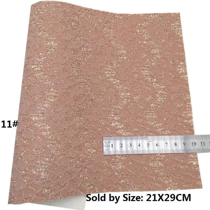 Lisslune | Shiny Pink Tiger & Snake Synthetic Leather DIY Craft Kit