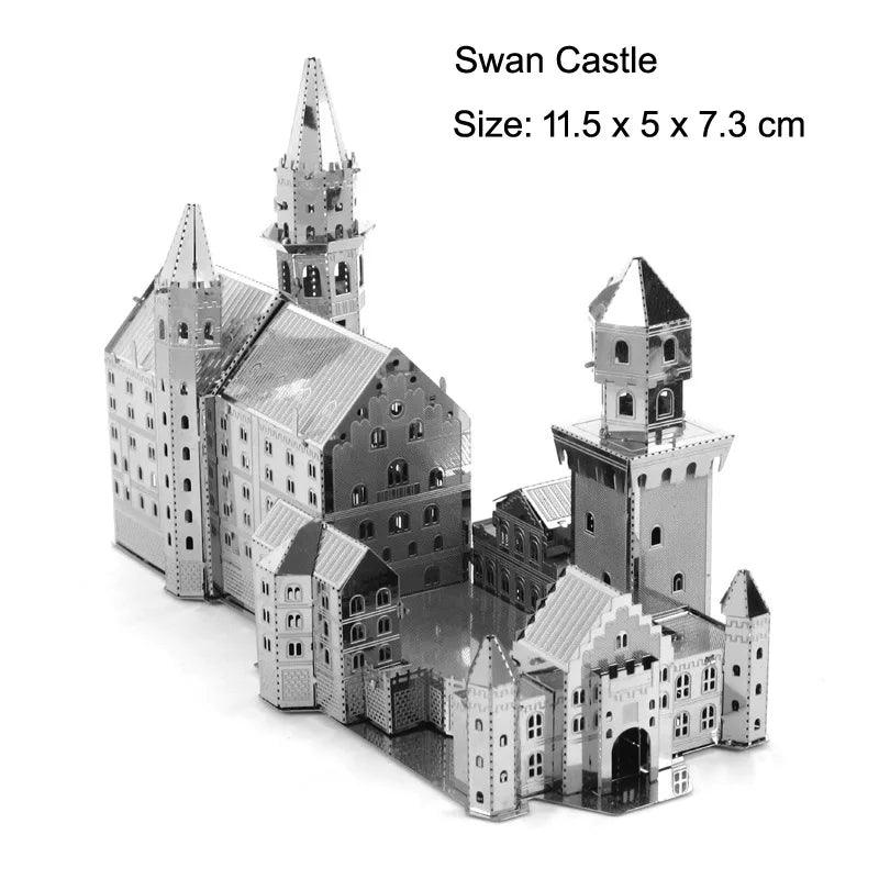 Lisslune | Global Landmark 3D Metal Puzzle Set: Construct and Explore Iconic Structures