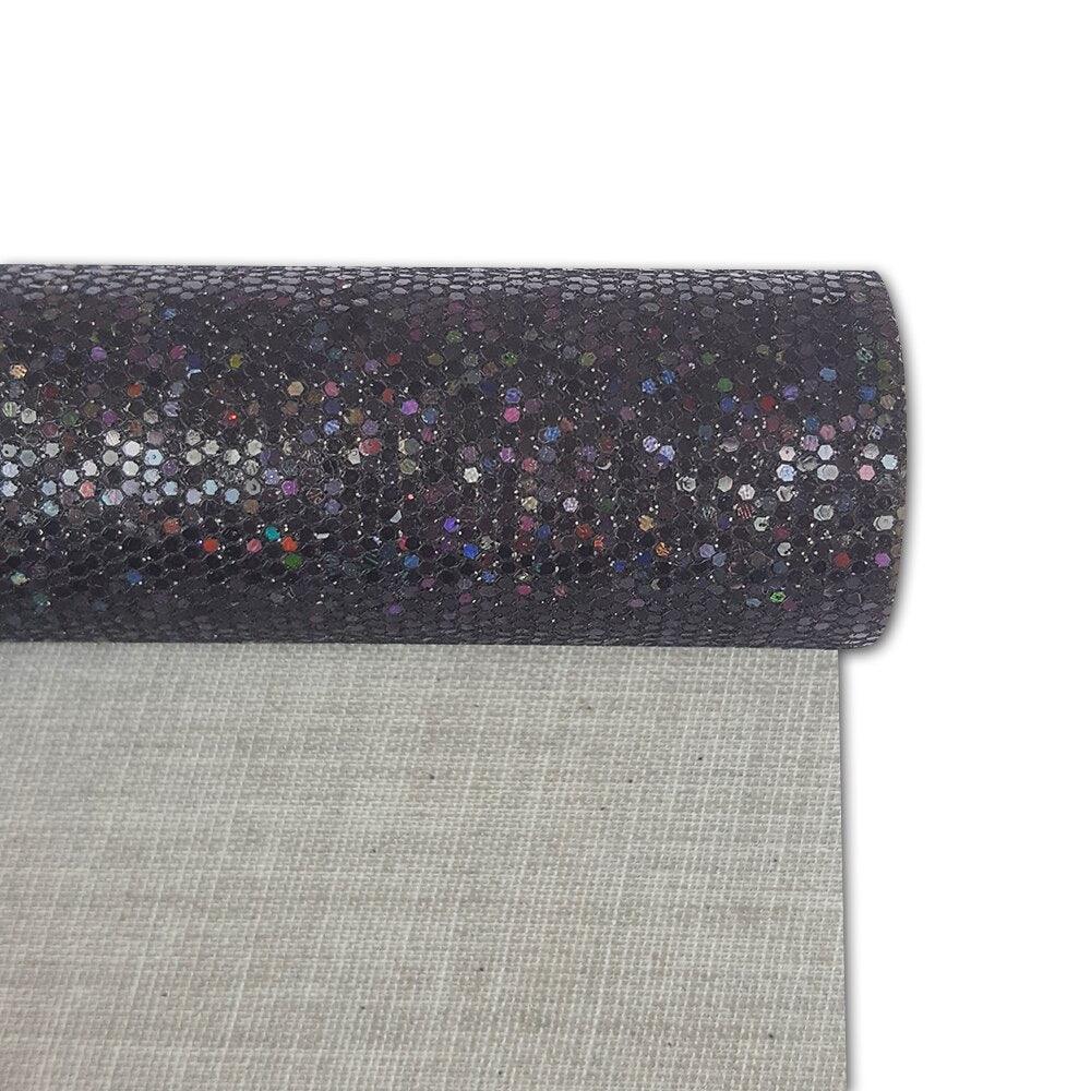 Lisslune | Golden Glitter Painted Woven Fabric Roll - Ignite Your Artistic Inspiration