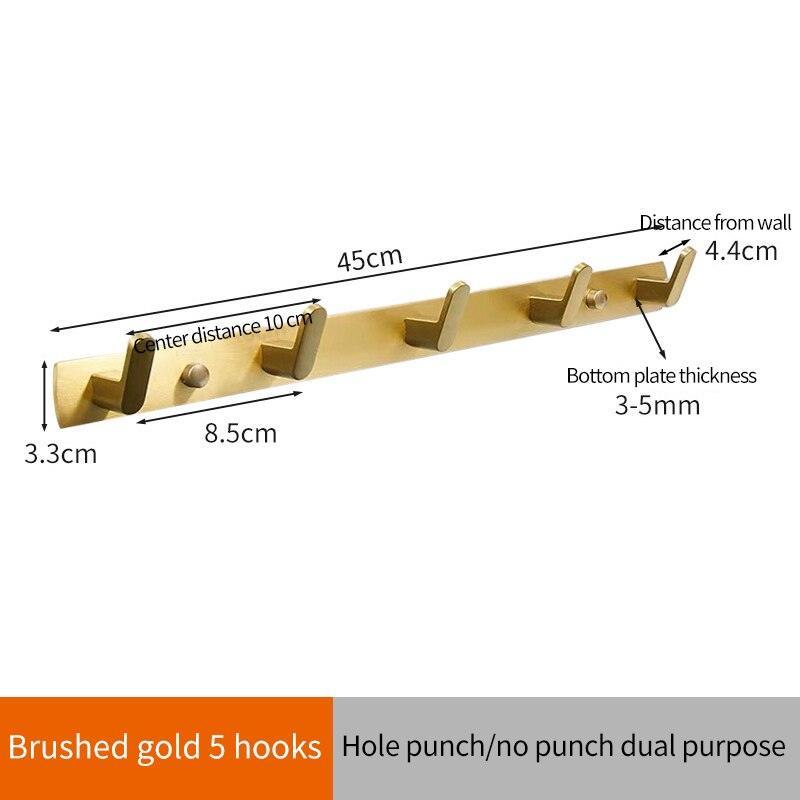 Lisslune | Over-Door Aluminum Hook Organizer: Stylish Storage Solution for Kitchen and Bathroom