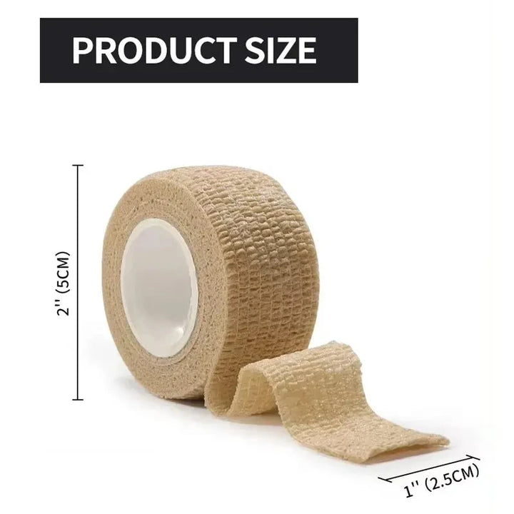 Rynx | 1 piece self-adhesive, cohesive bandage wrap, stretchable, non-woven, self-adhesive tape - skin-colored, elastic athlete bandage