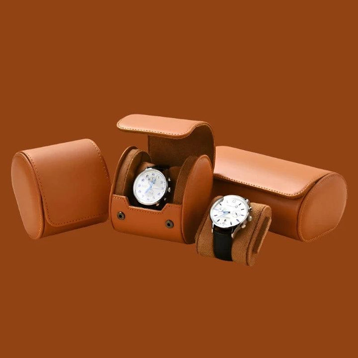 Lisslune | Elegant PU Leather Watch Storage Roll and Travel Organizer Set
