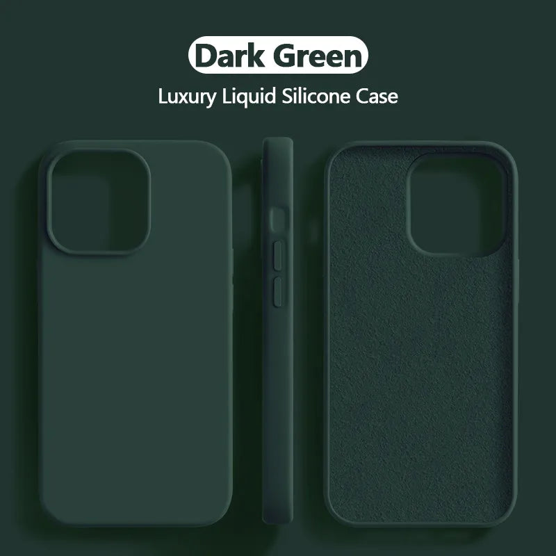 Lisslune | Liquid silicone case shockproof for iPhone 15 14 13