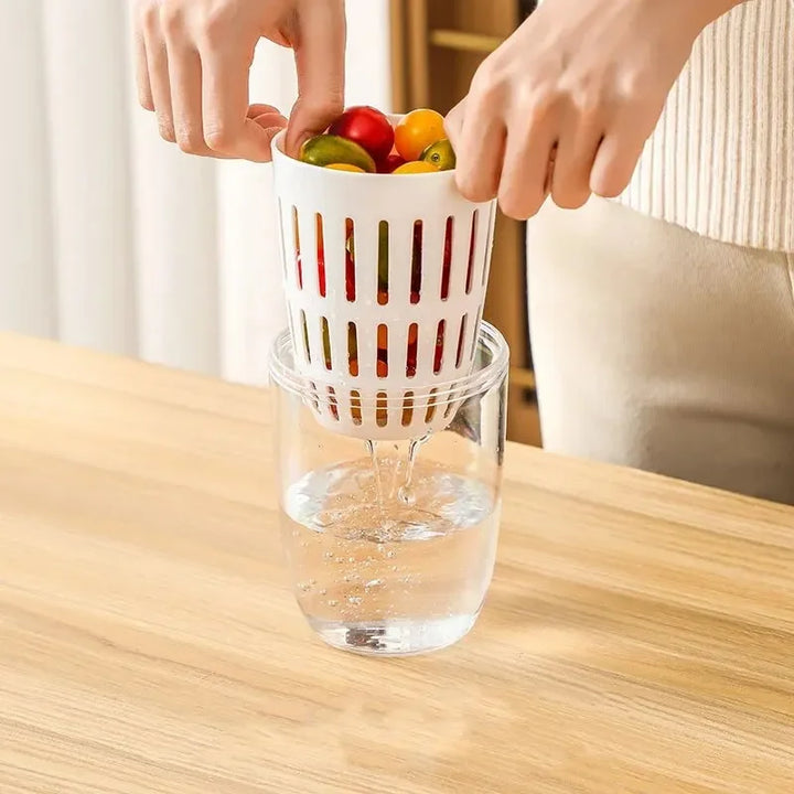 Lisslune | Long Lasting Portable Drain Fruit Cup