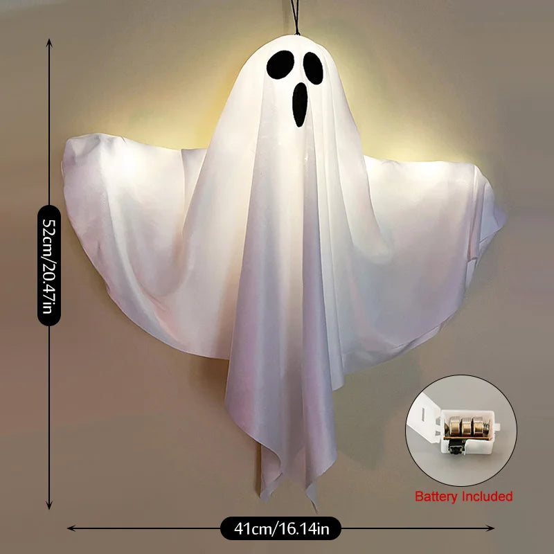 Rynx | Halloween Party LED Light Ghost Home Indoor Outdoor Decoration Supplies Haunted House Bar Hanging Horror Props with Lights