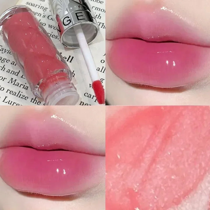 Rynx | 6 Colors Nude Mirror Lip Gloss Clear Moisturizing Hydrating Water Light Glass Gel Filling Lip Glaze Oil Lip Color Cosmetics