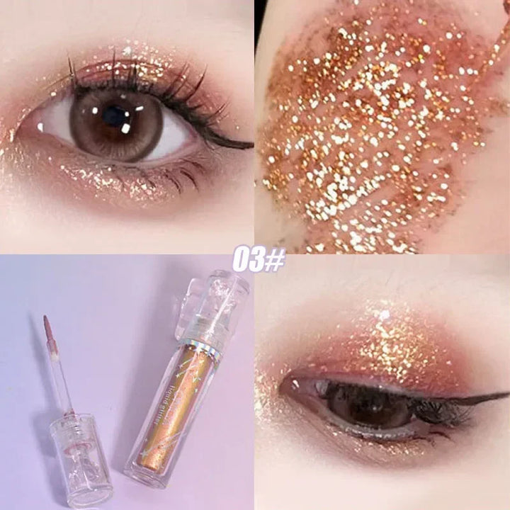 Rynx | Pearl Chameleon Liquid Eyeshadow Diamond Shimmer Fine Sparkling Glitter Eyeshadow Lying Silk Caterpillar Highlighter Quick-Drying