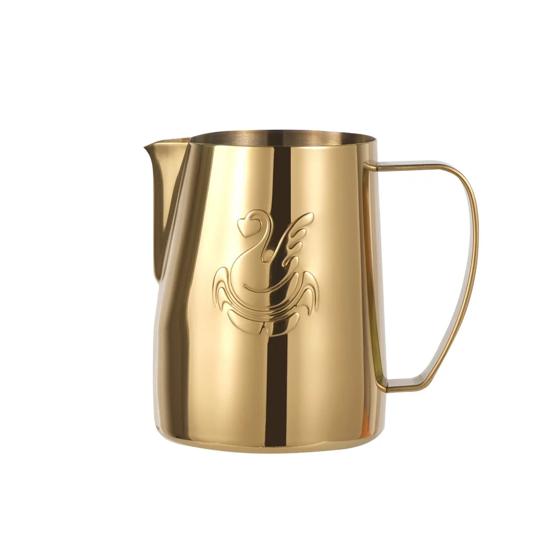 Lisslune | 600ml stainless steel coffee pot milk frother cup cream maker espresso latte art tool elegant swan