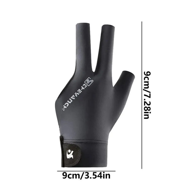 Lisslune | Left-Handed Billiard Glove - Three-Finger Design for Outstanding Performance