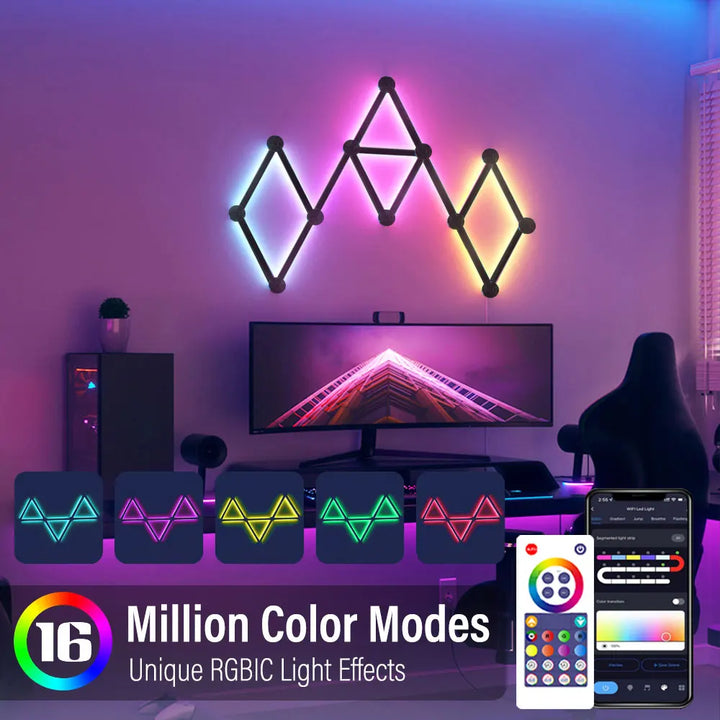 Lisslune | Smart Mosaic DIY Ambient Intelligent App Control Wall Lamp