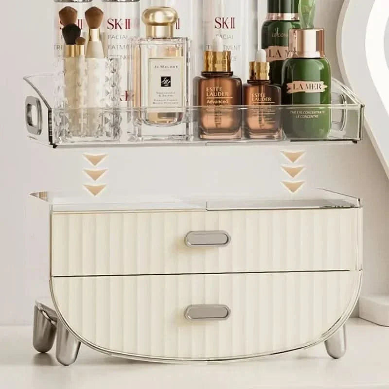 Lisslune | Rechargeable Cosmetic Organizer – Transparent Dustproof Makeup