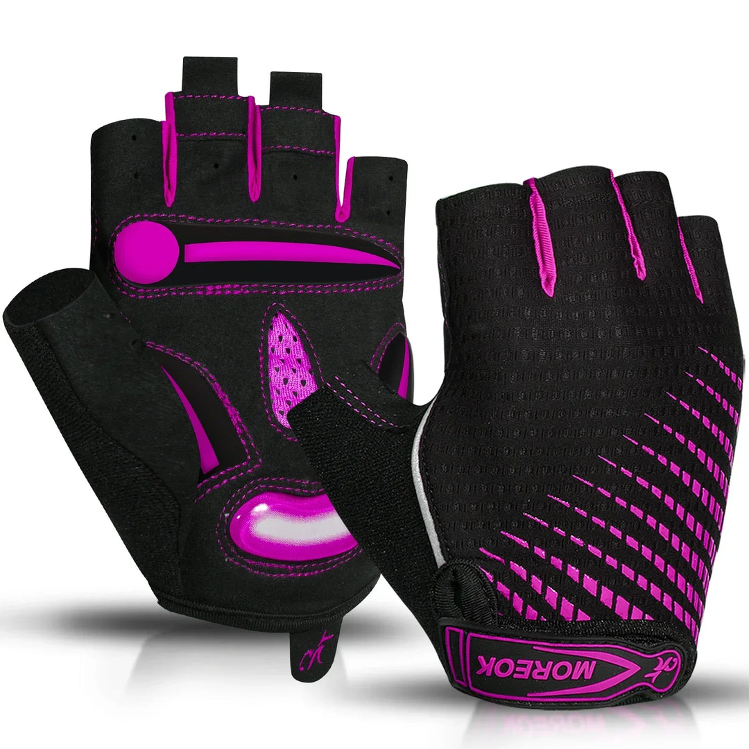 Lisslune | RideEase Half Finger Cycling Gloves – Shock Absorbing, Breathable & Anti-Slip Gloves