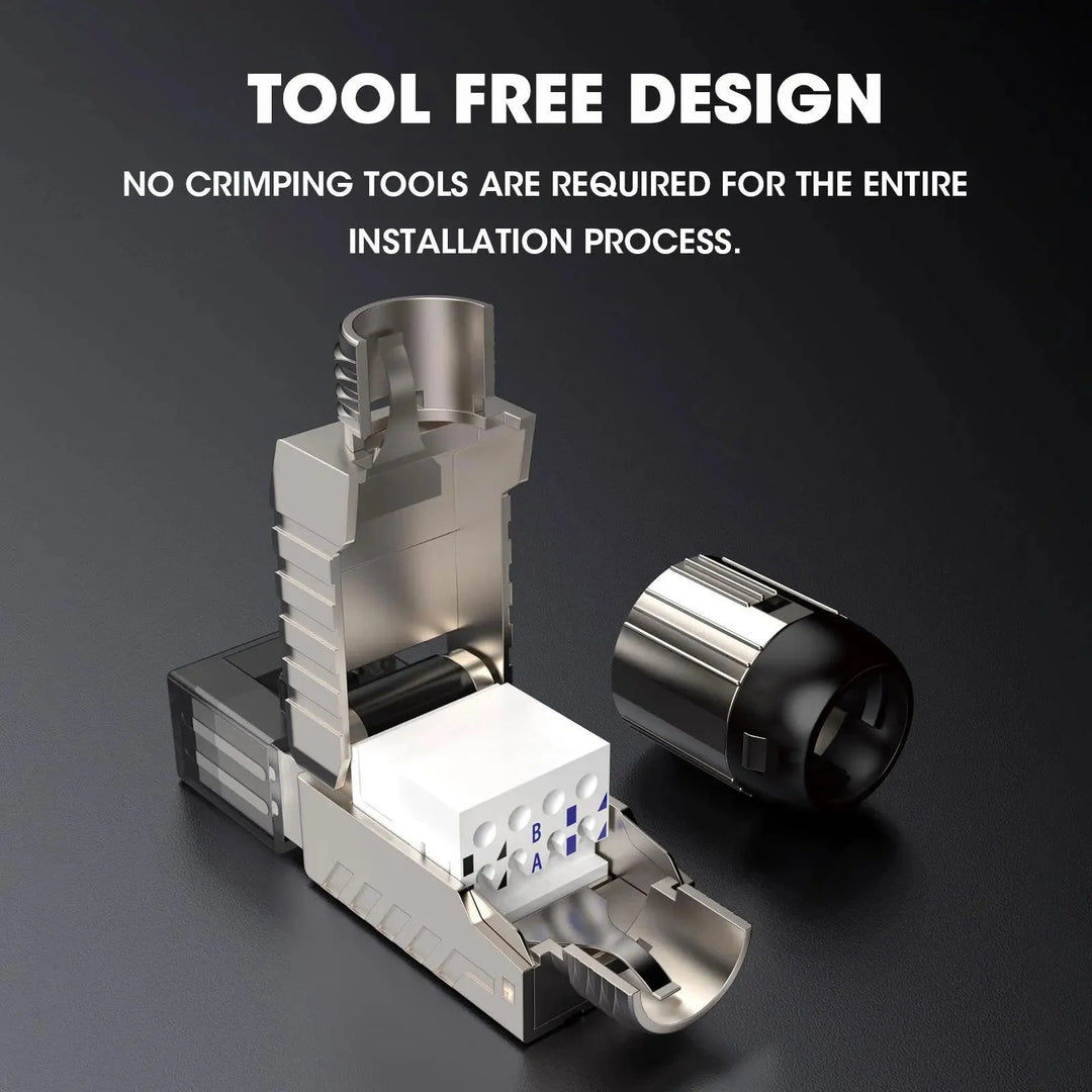 Lisslune | Ultra-fast Cat8 Ethernet Connector Kit for superior network performance