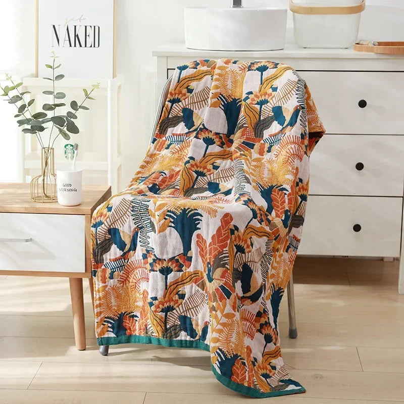 Lisslune | botanical print blanket