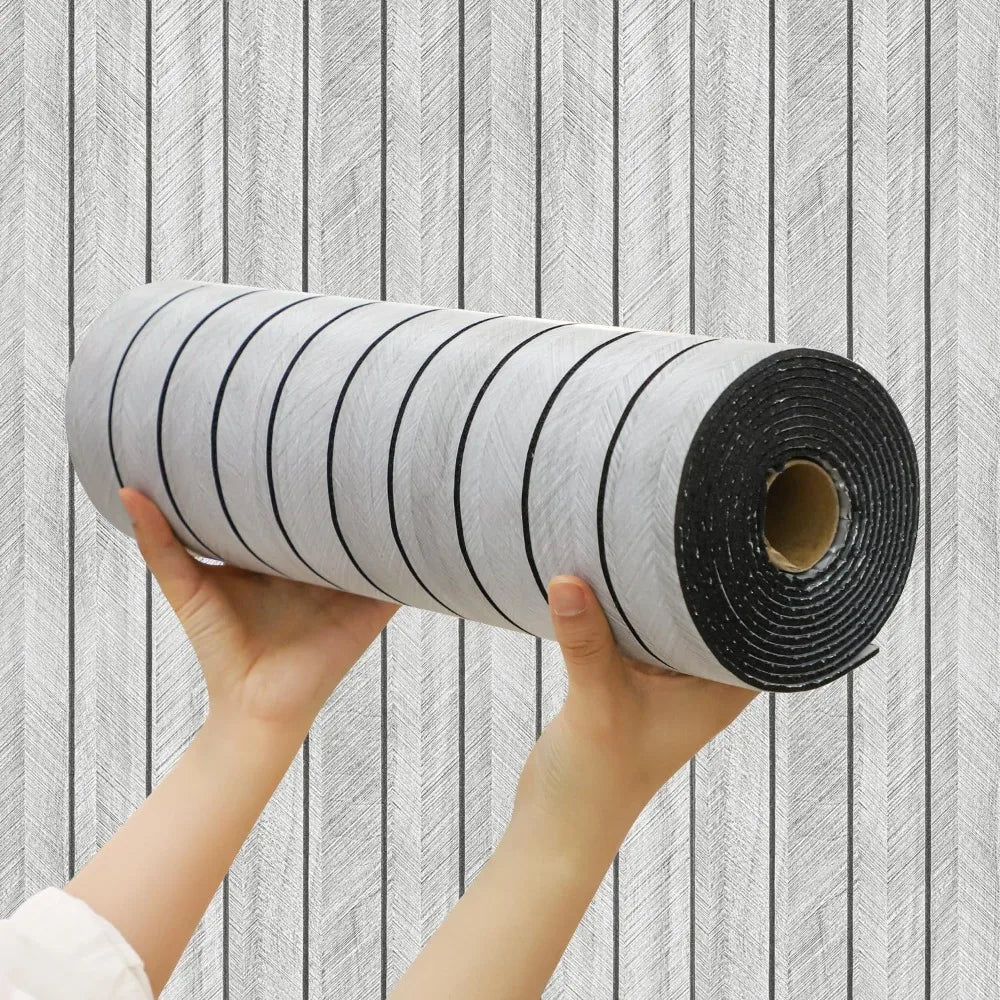 Lisslune | Flexible Self-Adhesive 3D Wood Look Wall Panels Roll