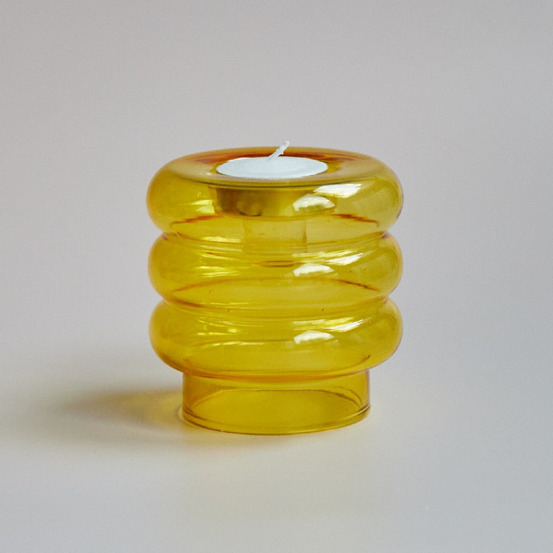 Lisslune | Dual Glass Spiral Candle Holder