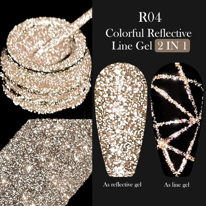 Rynx | 5ML Silver Metallic Painter Liner Gel Nail Polish Super Bright Mirror Drawing Gel Semi Permanent Line French Nail Art