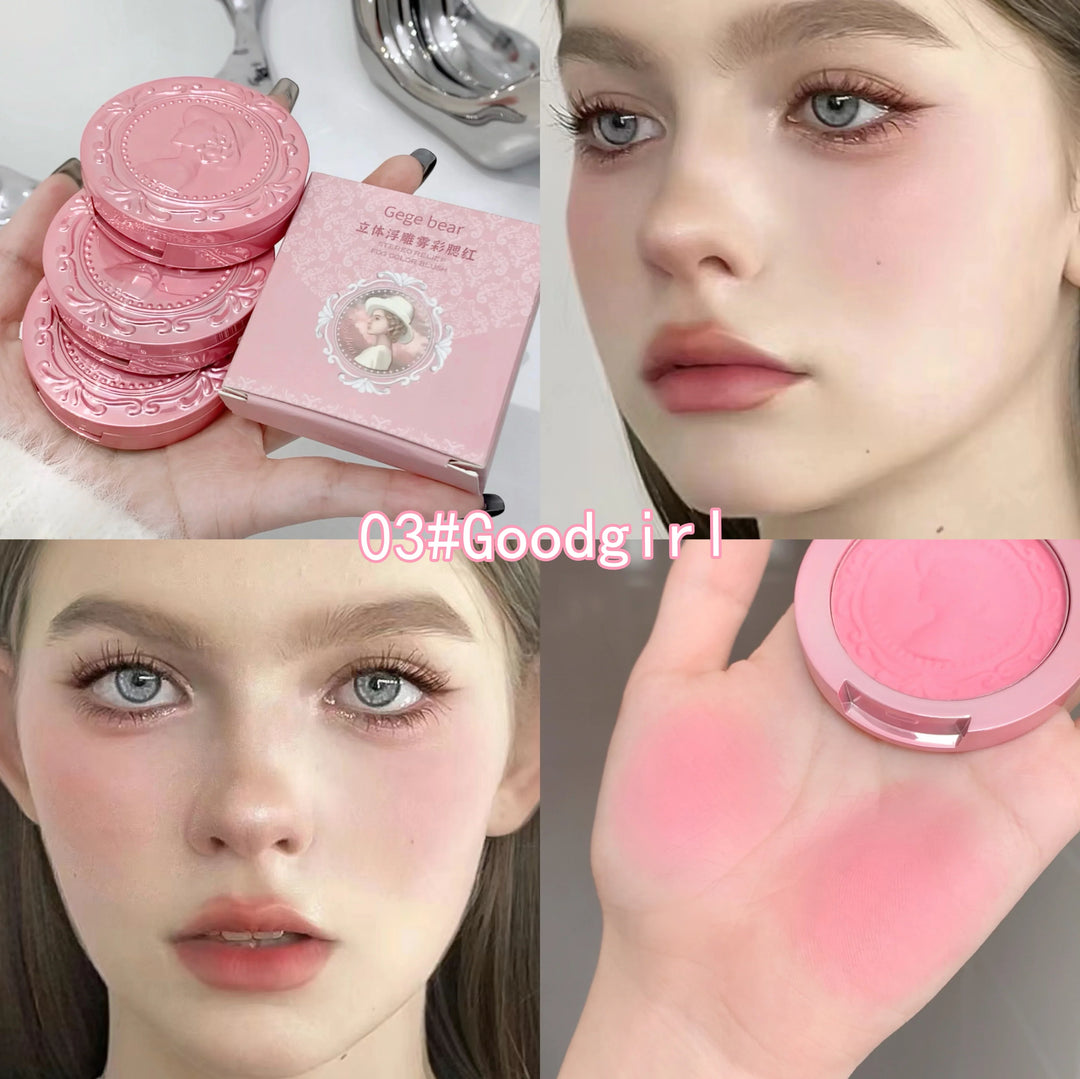 Rynx | 3D Embossing Matte Blush Retro Style Silky Low Saturation Long-lasting Natural Foundation Concealer