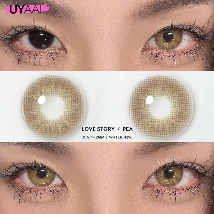 Rynx | 0~600 Myopia Natural Brown Colored Contact Lenses Gray Colored Lenses with Diopters Optical Lenses for Women Free Shipping